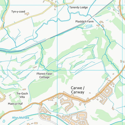 UK Topographic Maps Sir Gaerfyrddin - Carmarthenshire (SN40) digital map