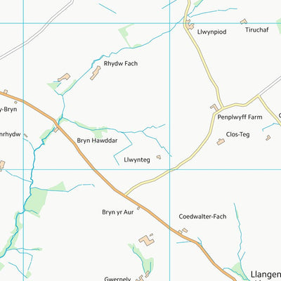 UK Topographic Maps Sir Gaerfyrddin - Carmarthenshire (SN41) digital map