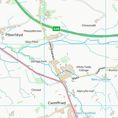 UK Topographic Maps Sir Gaerfyrddin - Carmarthenshire (SN41) digital map