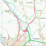 UK Topographic Maps Sir Gaerfyrddin - Carmarthenshire (SN42) digital map