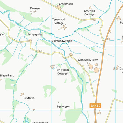 UK Topographic Maps Sir Gaerfyrddin - Carmarthenshire (SN43) digital map