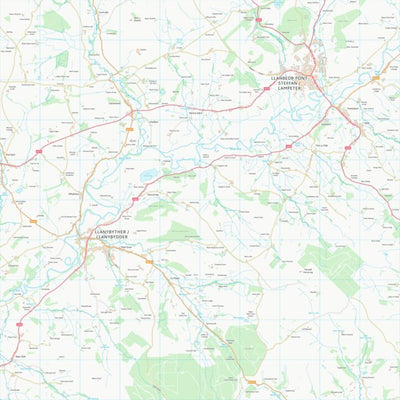 UK Topographic Maps Sir Gaerfyrddin - Carmarthenshire (SN54) digital map