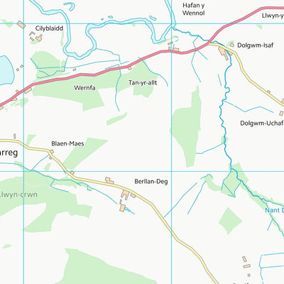 UK Topographic Maps Sir Gaerfyrddin - Carmarthenshire (SN54) digital map