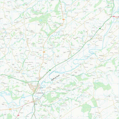 UK Topographic Maps Sir Gaerfyrddin - Carmarthenshire (SN62) digital map