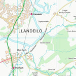 UK Topographic Maps Sir Gaerfyrddin - Carmarthenshire (SN62) digital map
