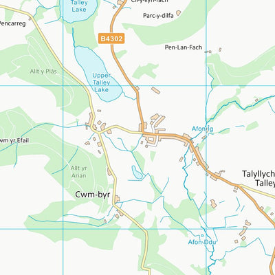 UK Topographic Maps Sir Gaerfyrddin - Carmarthenshire (SN63) digital map