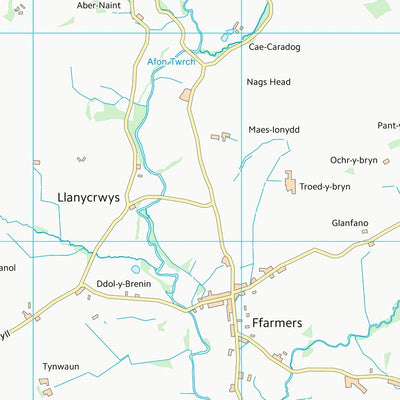 UK Topographic Maps Sir Gaerfyrddin - Carmarthenshire (SN64) digital map