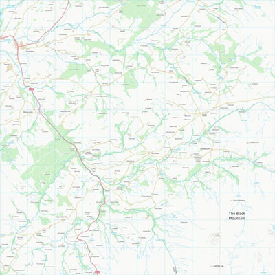 UK Topographic Maps Sir Gaerfyrddin - Carmarthenshire (SN72) digital map