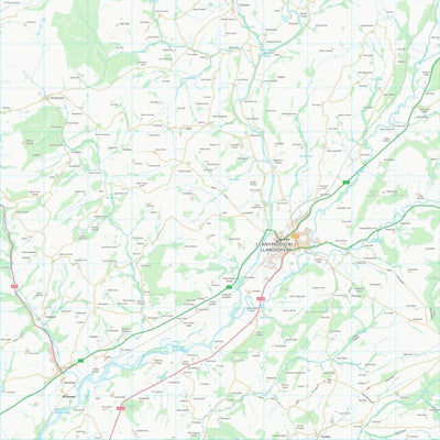 UK Topographic Maps Sir Gaerfyrddin - Carmarthenshire (SN73) digital map