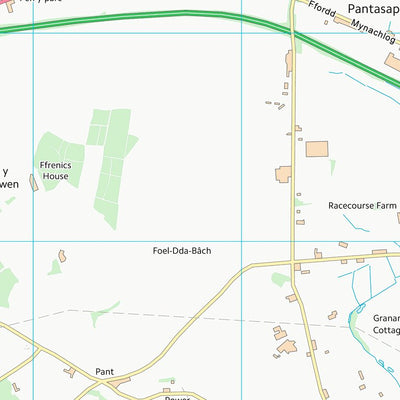 UK Topographic Maps Sir y Fflint - Flintshire (SJ17) digital map