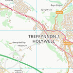 UK Topographic Maps Sir y Fflint - Flintshire (SJ17) digital map