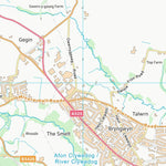 UK Topographic Maps Sir y Fflint - Flintshire (SJ25) digital map