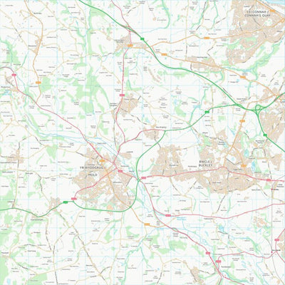 UK Topographic Maps Sir y Fflint - Flintshire (SJ26) digital map