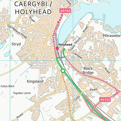 UK Topographic Maps Sir Ynys Mon - Isle of Anglesey (SH28) digital map