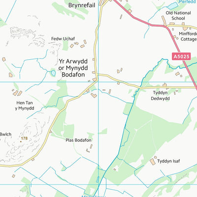 UK Topographic Maps Sir Ynys Mon - Isle of Anglesey (SH48) digital map