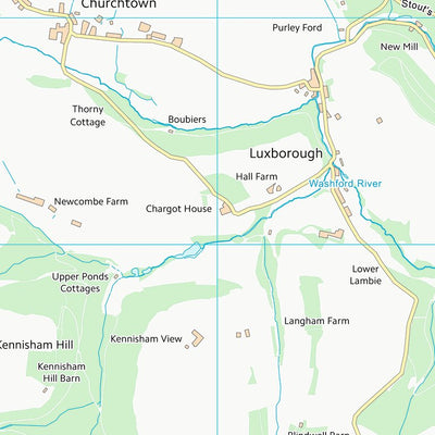 UK Topographic Maps Somerset West and Taunton District (SS93) digital map