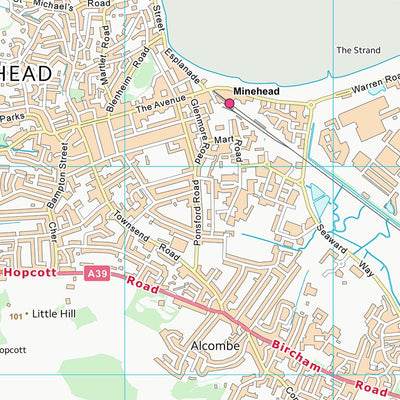 UK Topographic Maps Somerset West and Taunton District (SS94) digital map