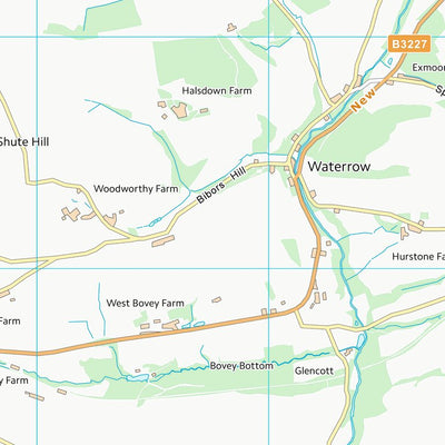 UK Topographic Maps Somerset West and Taunton District (ST02) digital map