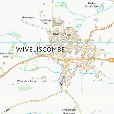 UK Topographic Maps Somerset West and Taunton District (ST02) digital map
