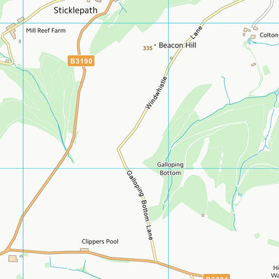 UK Topographic Maps Somerset West and Taunton District (ST03) digital map