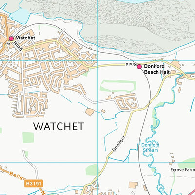UK Topographic Maps Somerset West and Taunton District (ST04) digital map