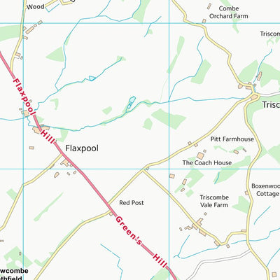 UK Topographic Maps Somerset West and Taunton District (ST13) digital map