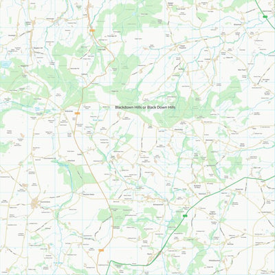 UK Topographic Maps Somerset West and Taunton District (ST21) digital map