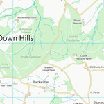UK Topographic Maps Somerset West and Taunton District (ST21) digital map