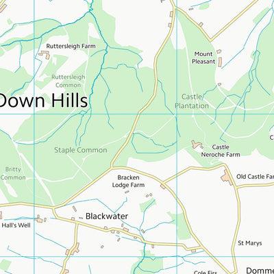 UK Topographic Maps Somerset West and Taunton District (ST21) digital map