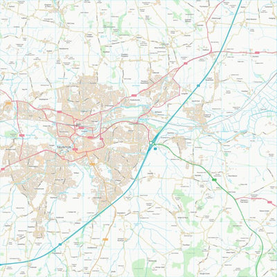 UK Topographic Maps Somerset West and Taunton District (ST22) digital map