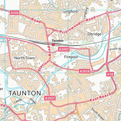 UK Topographic Maps Somerset West and Taunton District (ST22) digital map