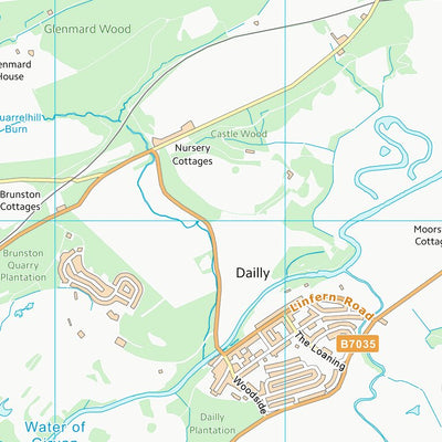 UK Topographic Maps South Ayrshire (NS20) digital map