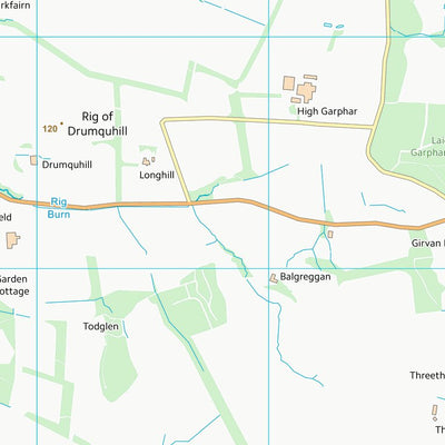 UK Topographic Maps South Ayrshire (NS30) digital map