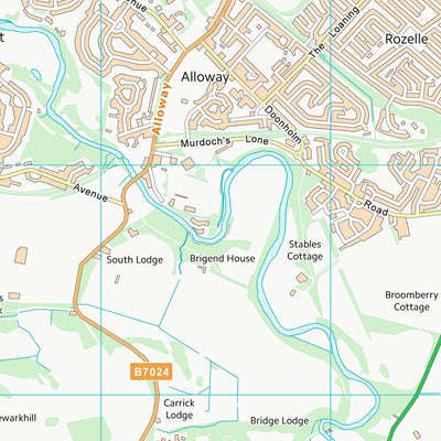 UK Topographic Maps South Ayrshire (NS31) digital map