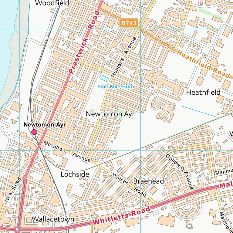 South Ayrshire (NS32) Map by UK Topographic Maps | Avenza Maps