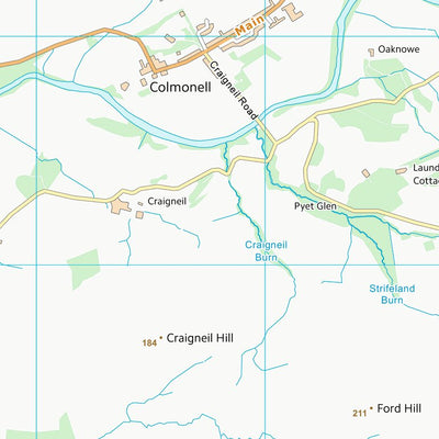 UK Topographic Maps South Ayrshire (NX18) digital map
