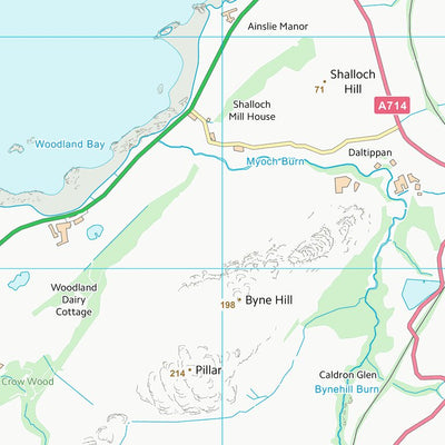 UK Topographic Maps South Ayrshire (NX19) digital map
