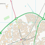 UK Topographic Maps South Cambridgeshire District (TL34) digital map