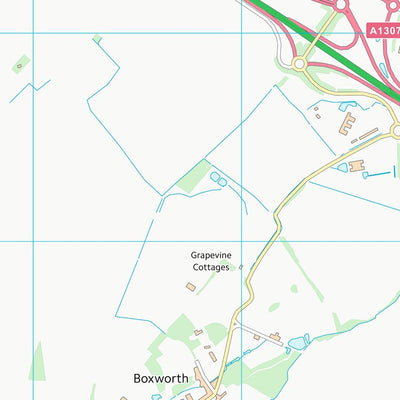 UK Topographic Maps South Cambridgeshire District (TL36) digital map