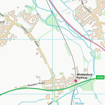 UK Topographic Maps South Cambridgeshire District (TL44) digital map