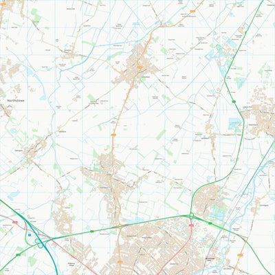 UK Topographic Maps South Cambridgeshire District (TL46) digital map