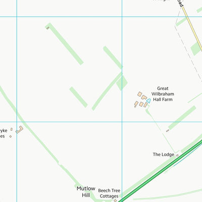 UK Topographic Maps South Cambridgeshire District (TL55) digital map