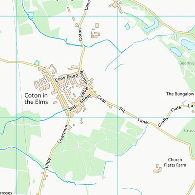 UK Topographic Maps South Derbyshire District (SK21) digital map