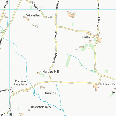 UK Topographic Maps South Derbyshire District (SK23) digital map