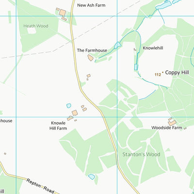 UK Topographic Maps South Derbyshire District (SK32) digital map