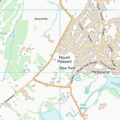 UK Topographic Maps South Derbyshire District (SK32) digital map