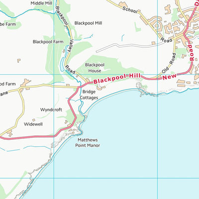 UK Topographic Maps South Hams District (SX84) digital map