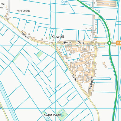 UK Topographic Maps South Holland District (TF21) digital map