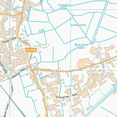 UK Topographic Maps South Holland District (TF22) digital map