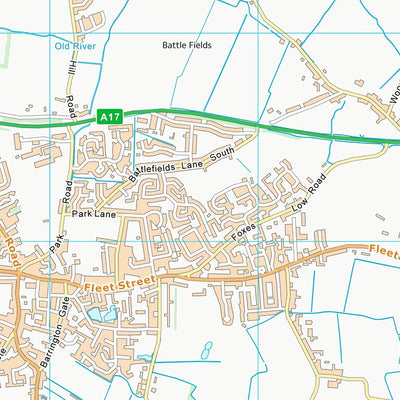 UK Topographic Maps South Holland District (TF32) digital map